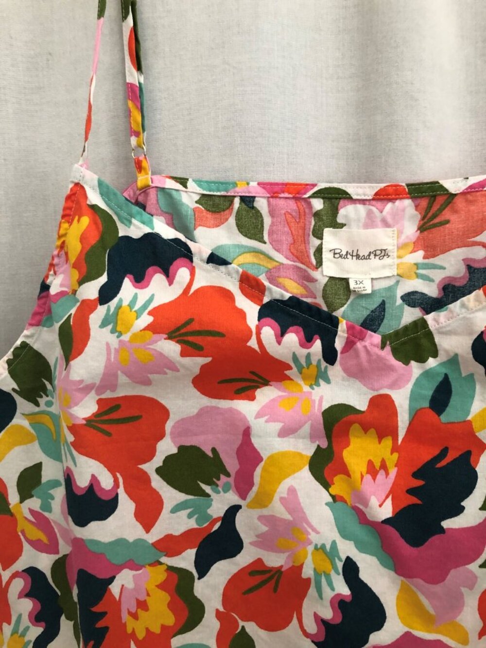 BedHead Whimsy Ditsy Cami Cotton Poplin Pajama PJ Set Women's 3X - Picture 10 of 16
